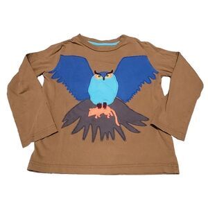 Baby Boden long sleeve owl shirt